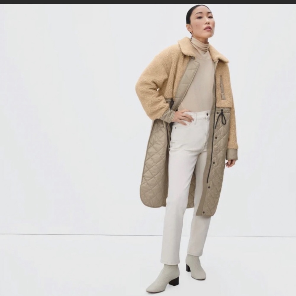 Everlane The Quilted Teddy Coat Sz Small NWOT